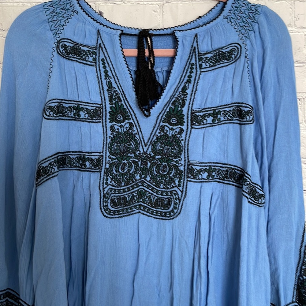 Free People Boho Tunic Style Top - Picture 3 of 12